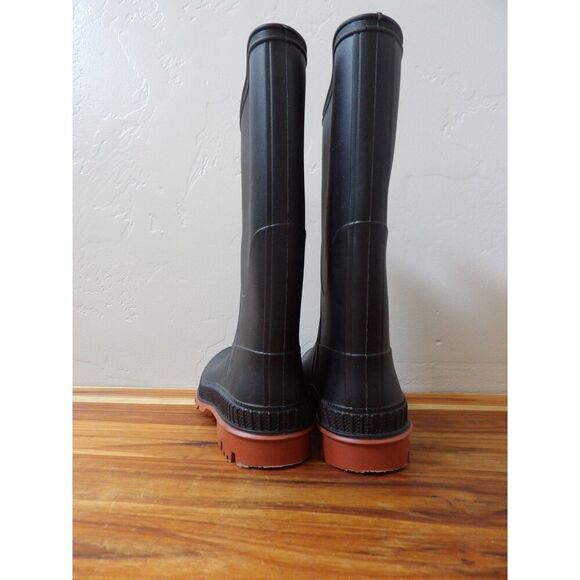 Wonder Nation Unisex Black Slip on Chore Rain Boots | 2 - Picture 8 of 8